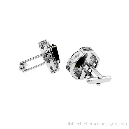 Silver Plated Bulk Brass Mens Cufflinks Dress Shirts